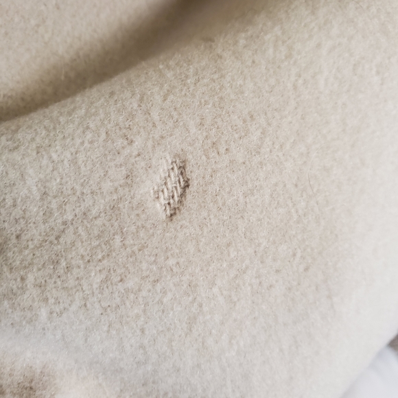 Cream fox trimmed maxi coat - Picture 6 of 7